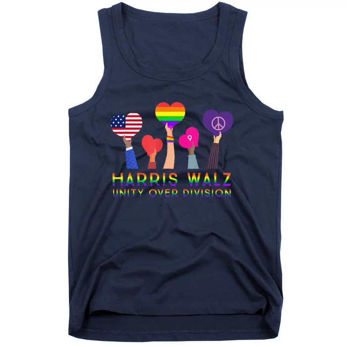 Harris Waltz 2024 Unity Over Division Kamala Harris Tim Walz Tank Top