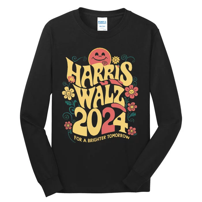 Harris Walz 2024 Tall Long Sleeve T-Shirt