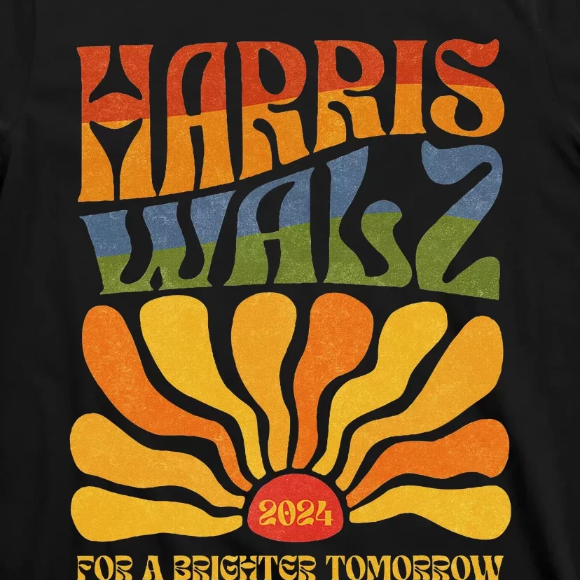 Harris Waltz 2024 For A Brighter Tomorrow Boho Aesthetic T-Shirt