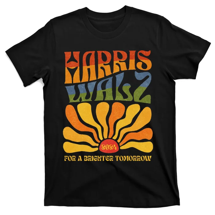 Harris Waltz 2024 For A Brighter Tomorrow Boho Aesthetic T-Shirt