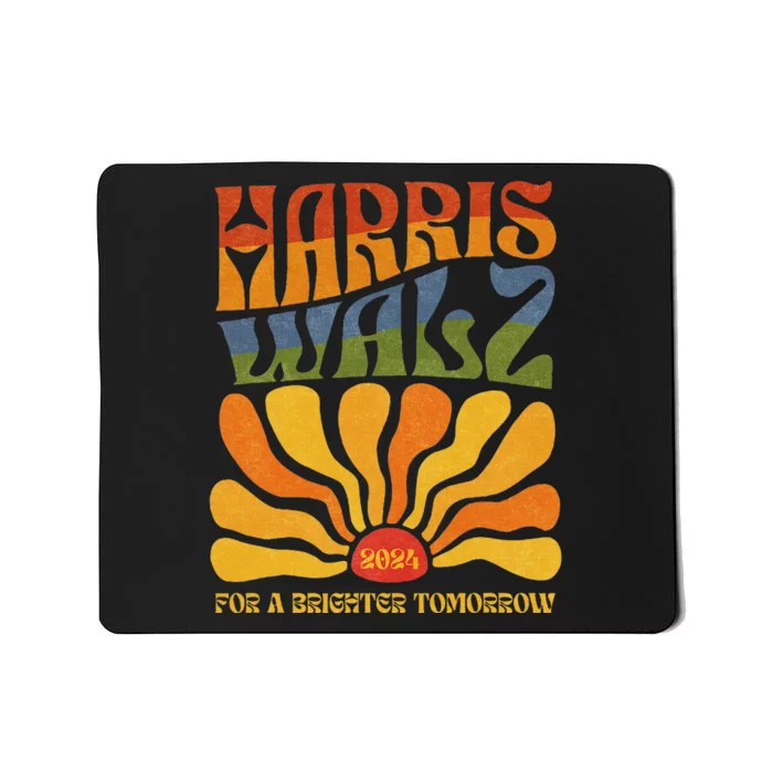 Harris Waltz 2024 For A Brighter Tomorrow Boho Aesthetic Mousepad