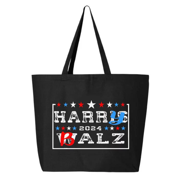 Harris Walz 24 Harry Balz 2024 Meme Vote Democratics 25L Jumbo Tote