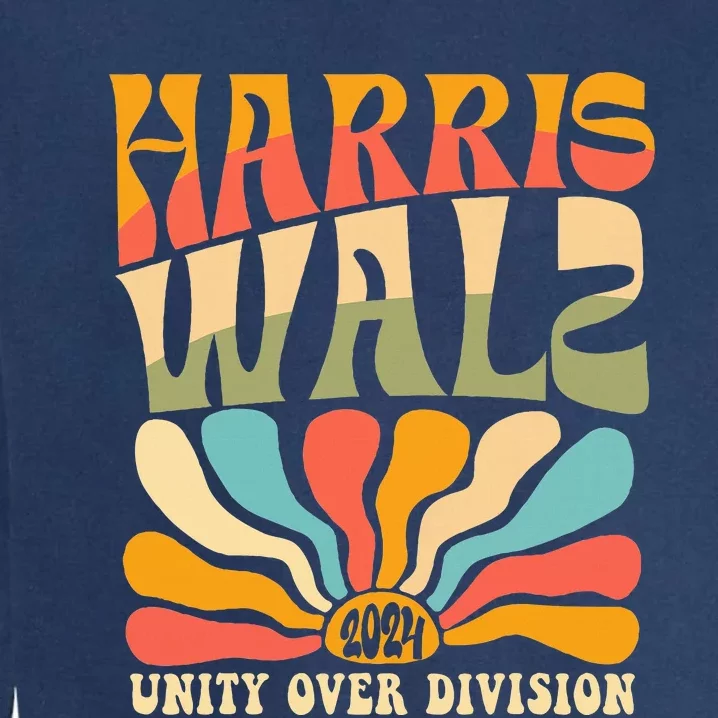 Harris Waltz 2024 Unity Over Division Boho Aesthetic Garment-Dyed Sweatshirt