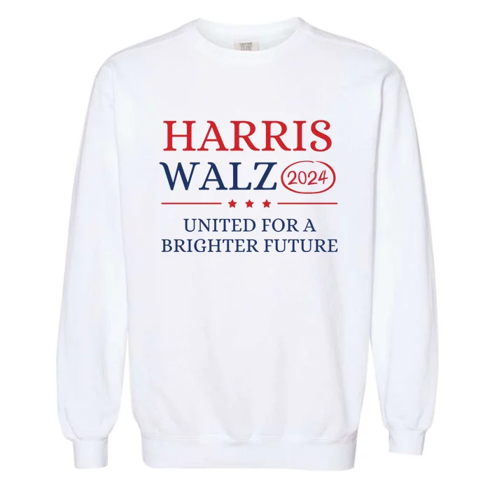 Harris Walz 2024 Kamala Walz Rally Garment-Dyed Sweatshirt