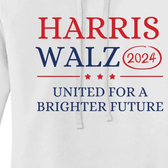 Harris Walz 2024 Kamala Walz Rally Women's Pullover Hoodie