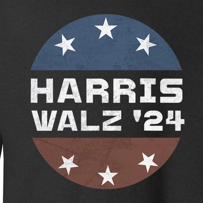 Harris Walz 2024 Campaign For President Patriotic Kamala Toddler Sweatshirt