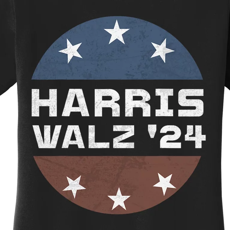 Harris Walz 2024 Campaign For President Patriotic Kamala Women's T-Shirt