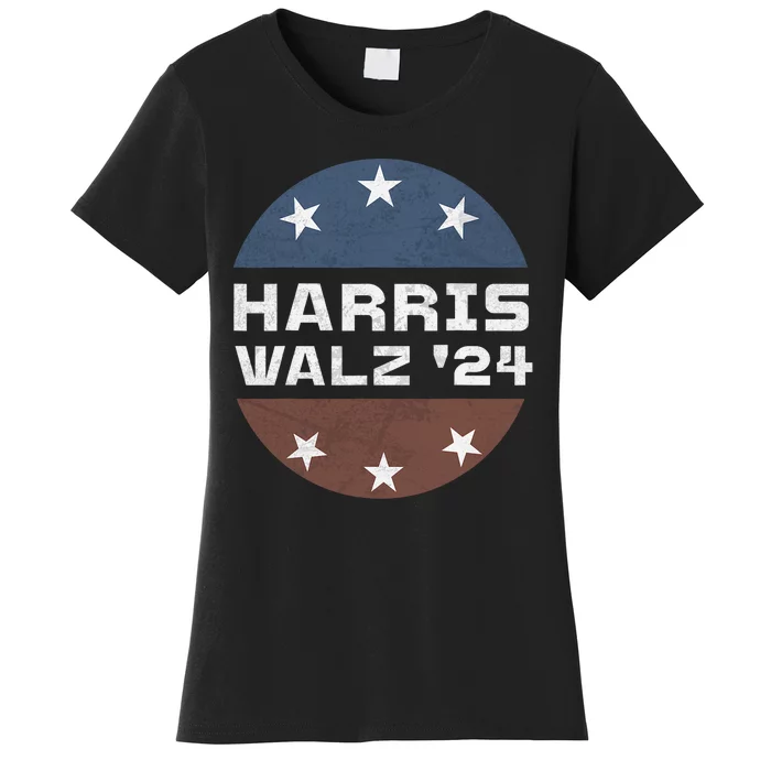 Harris Walz 2024 Campaign For President Patriotic Kamala Women's T-Shirt