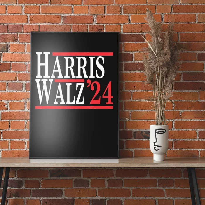 Harris Walz 2024 For President Vote Kamala Waltz 2024 Poster