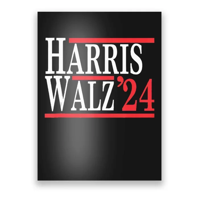 Harris Walz 2024 For President Vote Kamala Waltz 2024 Poster