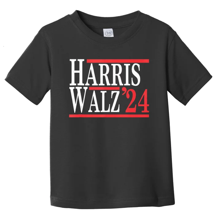 Harris Walz 2024 For President Vote Kamala Waltz 2024 Toddler T-Shirt