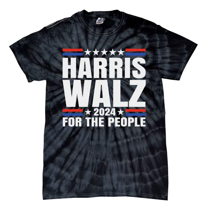 Harris Waltz 2024 For The People Kamala Harris Tim Waltz Tie-Dye T-Shirt