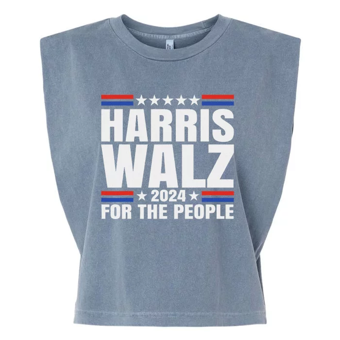 Harris Waltz 2024 For The People Kamala Harris Tim Waltz Garment-Dyed Women's Muscle Tee