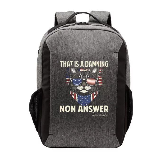 Harris Walz 2024 That Is A Damning Non Answer Election Vector Backpack