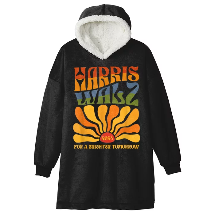 Harris Waltz 2024 For A Brighter Tomorrow Boho Aesthetic Hooded Wearable Blanket