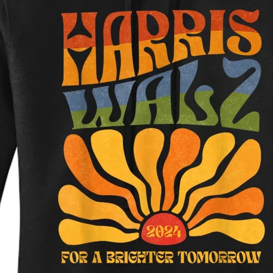 Harris Waltz 2024 For A Brighter Tomorrow Boho Aesthetic Women's Pullover Hoodie