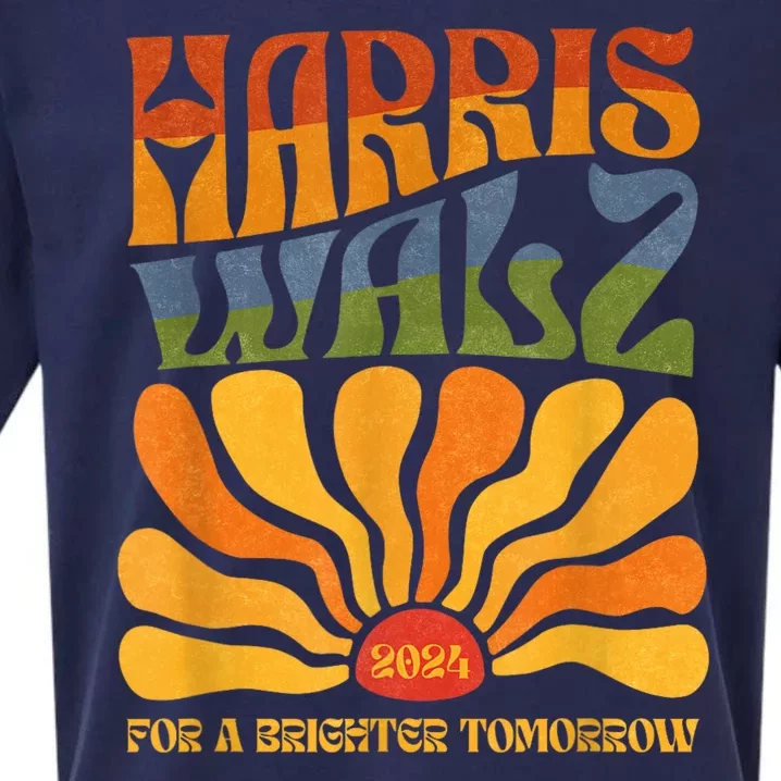 Harris Waltz 2024 For A Brighter Tomorrow Boho Aesthetic Sueded Cloud Jersey T-Shirt