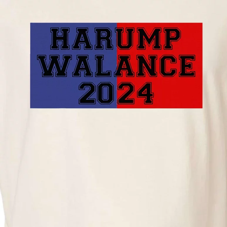 Harump Walance 2024 Harris Trump Walz Vance Funny 2024 Garment-Dyed Women's Muscle Tee