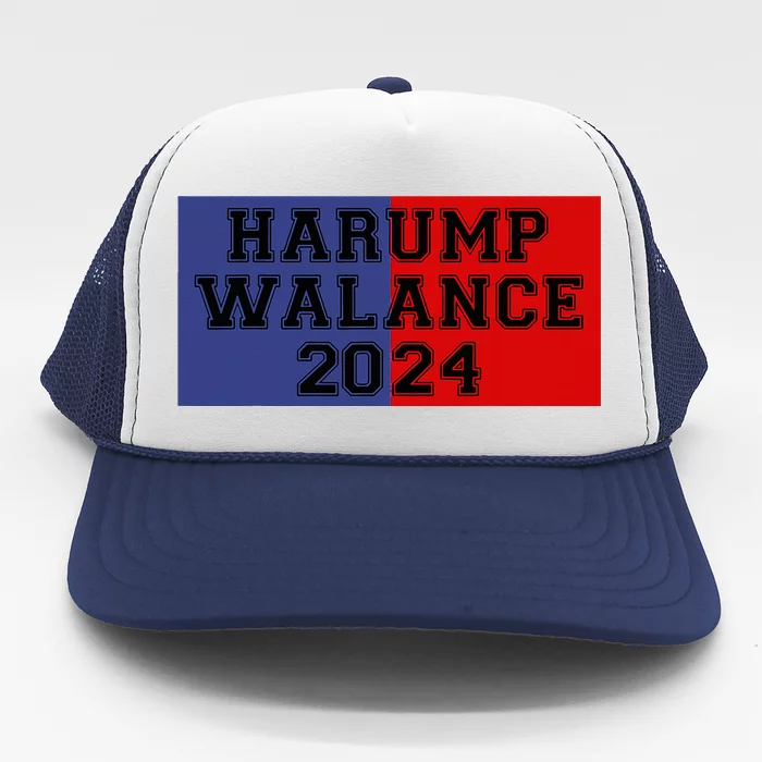 Harump Walance 2024 Harris Trump Walz Vance Funny 2024 Trucker Hat