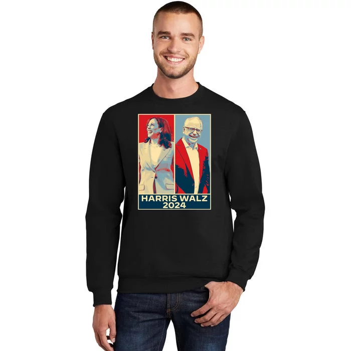 Harris Walz 2024 Kamala Harris Tim Walz For Vp Tall Sweatshirt