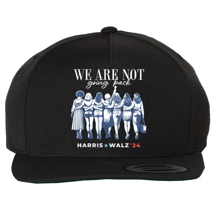 Harris Waltz 2024 Tim Waltz 24 We Re Not Going Back Wool Snapback Cap