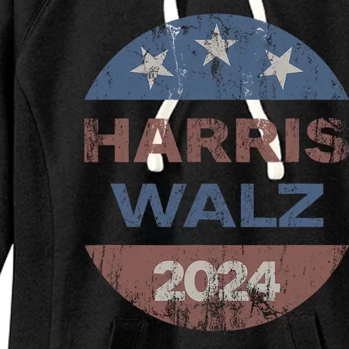 Harris Walz 2024 Election Kamala Harris Tim Waltz 2024 Women's Fleece Hoodie