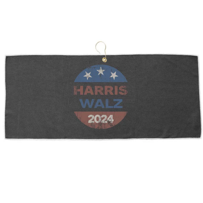 Harris Walz 2024 Election Kamala Harris Tim Waltz 2024 Large Microfiber Waffle Golf Towel