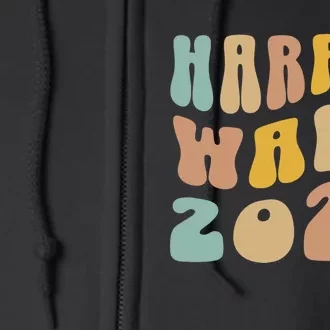 Harris Walz 2024 Election Kamala Harris Tim Waltz 2024 Full Zip Hoodie