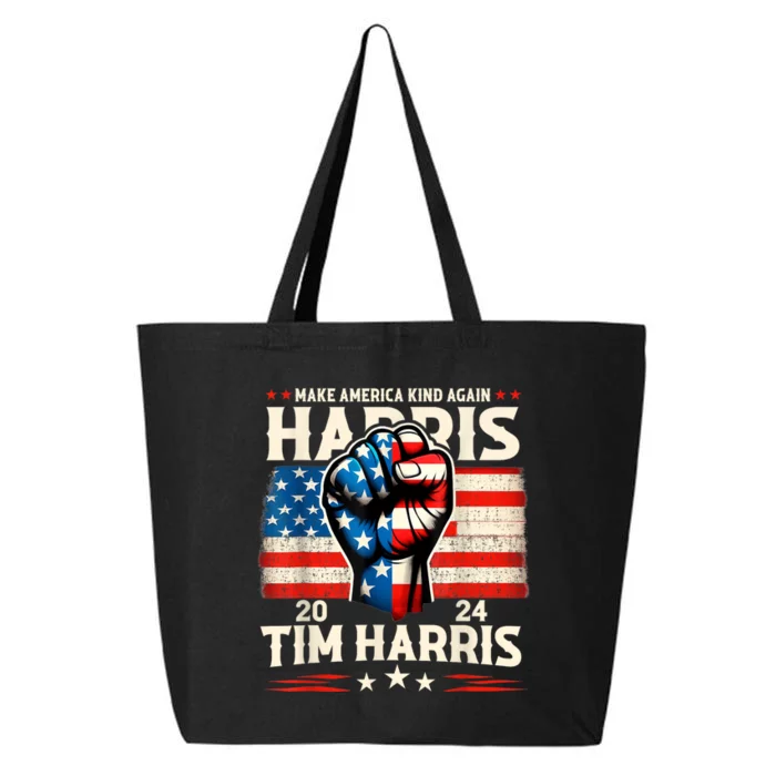 Harris Walz 2024 Make America Kind Again Harris Waltz Quote 25L Jumbo Tote