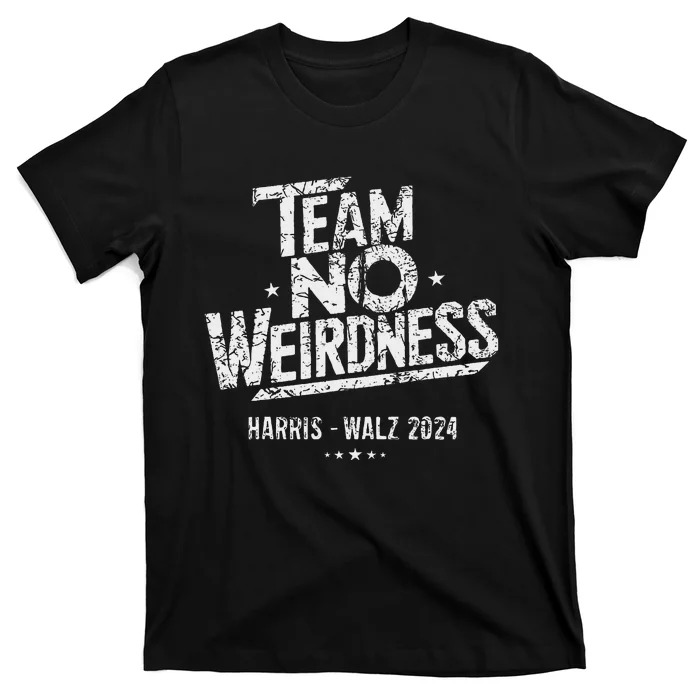 Harris Walz 2024 Team No Weirdness Funny Kamala Tim Waltz T-Shirt