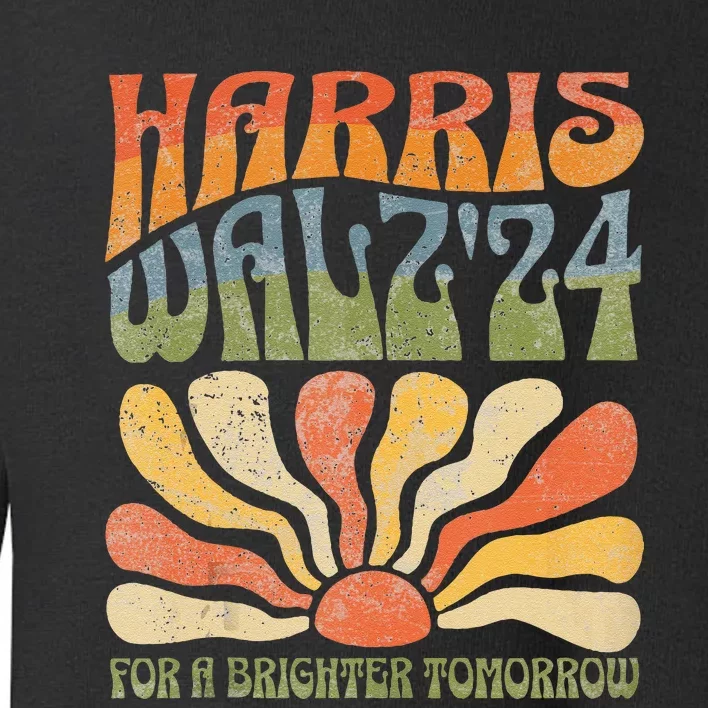 Harris Waltz 2024 Election Kamala Harris Tim Waltz 2024 Gift Toddler Sweatshirt