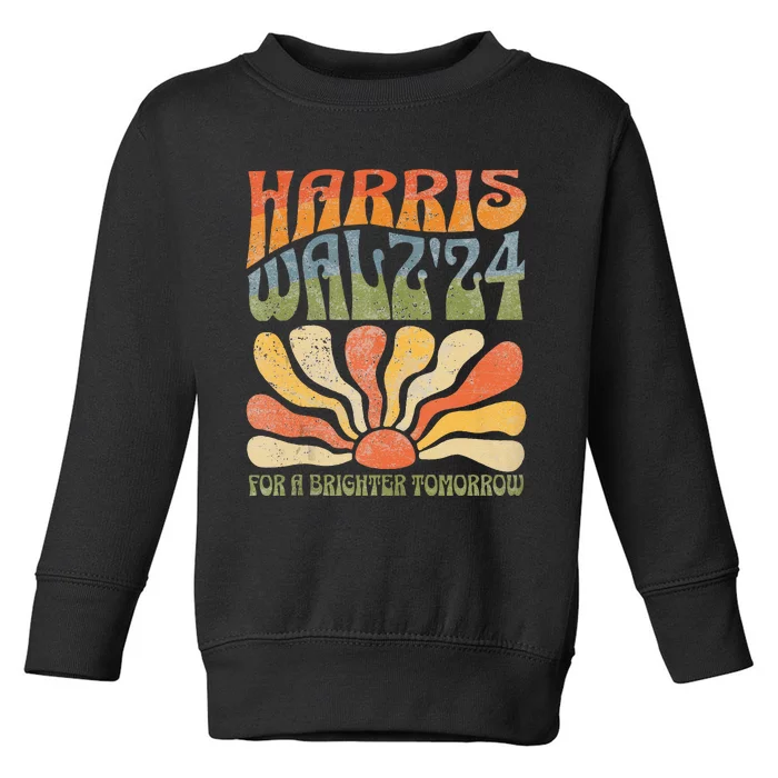 Harris Waltz 2024 Election Kamala Harris Tim Waltz 2024 Gift Toddler Sweatshirt