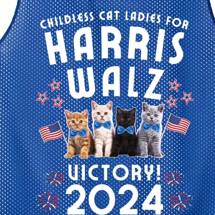 Harris Walz 2024 Victory Cat Ladies Memorabilia Cute Gift Mesh Reversible Basketball Jersey Tank