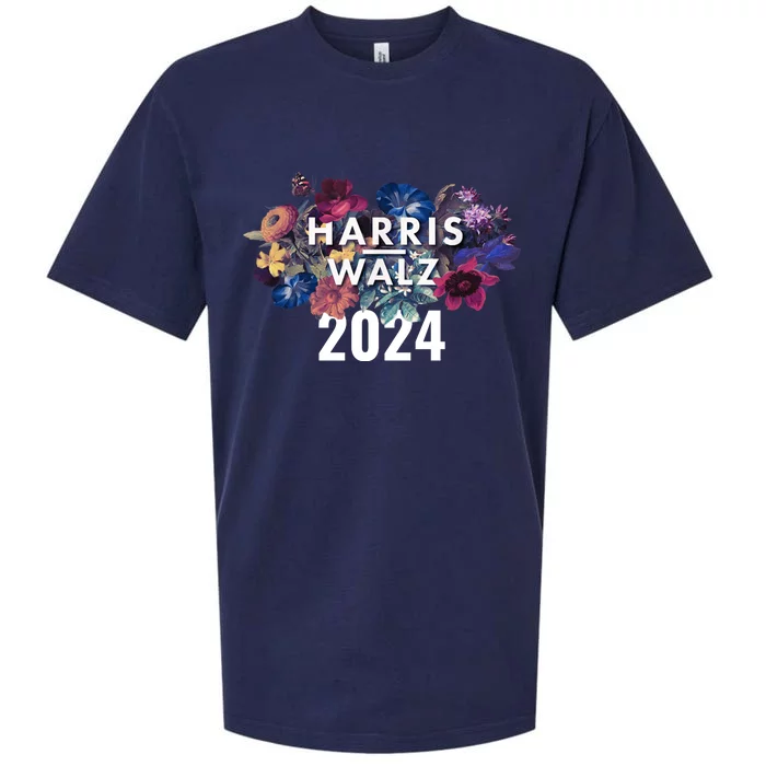 Harris Walz 2024 Floral Feminine Women Harris Waltz 2024 Sueded Cloud Jersey T-Shirt