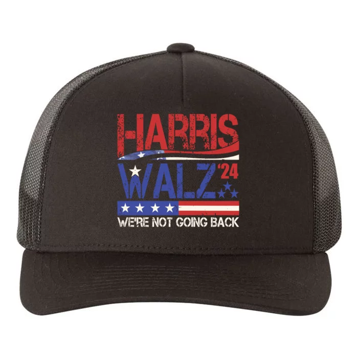 Harris Waltz 2024 Election Were Not Going Back Vintage Yupoong Adult 5-Panel Trucker Hat