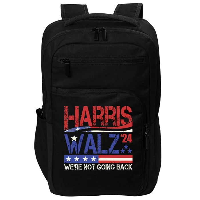 Harris Waltz 2024 Election Were Not Going Back Vintage Impact Tech Backpack