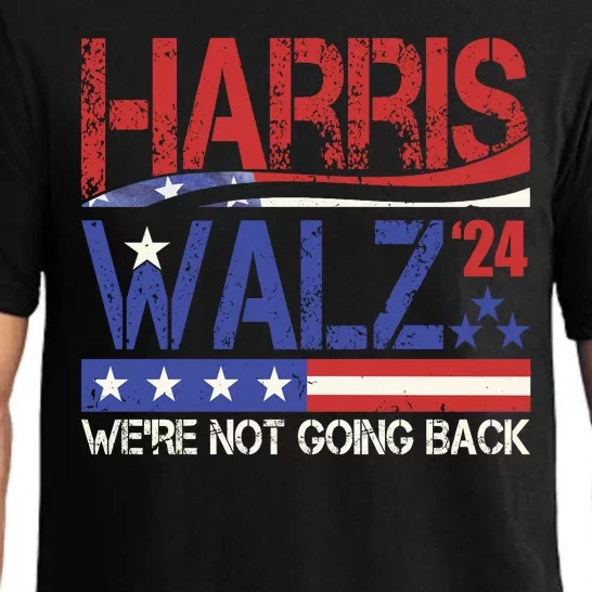 Harris Waltz 2024 Election Were Not Going Back Vintage Pajama Set