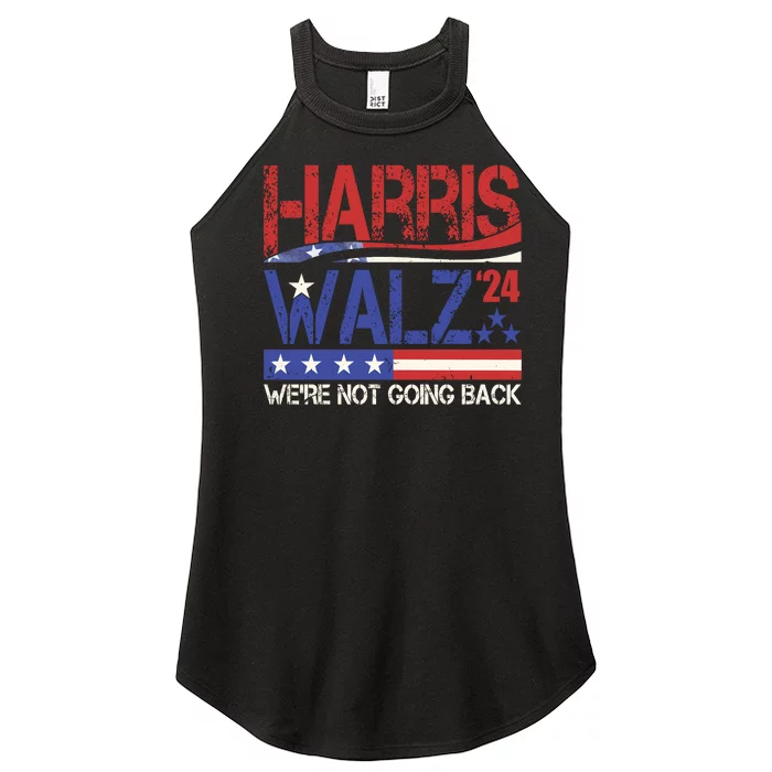 Harris Waltz 2024 Election Were Not Going Back Vintage Women’s Perfect Tri Rocker Tank