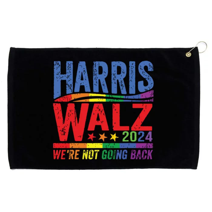 Harris Walz 2024 Were Not Going Back Lgbt Vote Grommeted Golf Towel