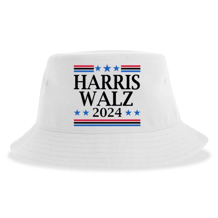 Harris Walz 2024 Usa Election Political Sustainable Bucket Hat