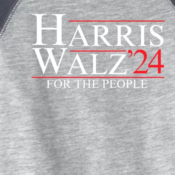 Harris Walz 2024 Kamala Harris For The People Madam Tim Walz President Harris Toddler Fine Jersey T-Shirt