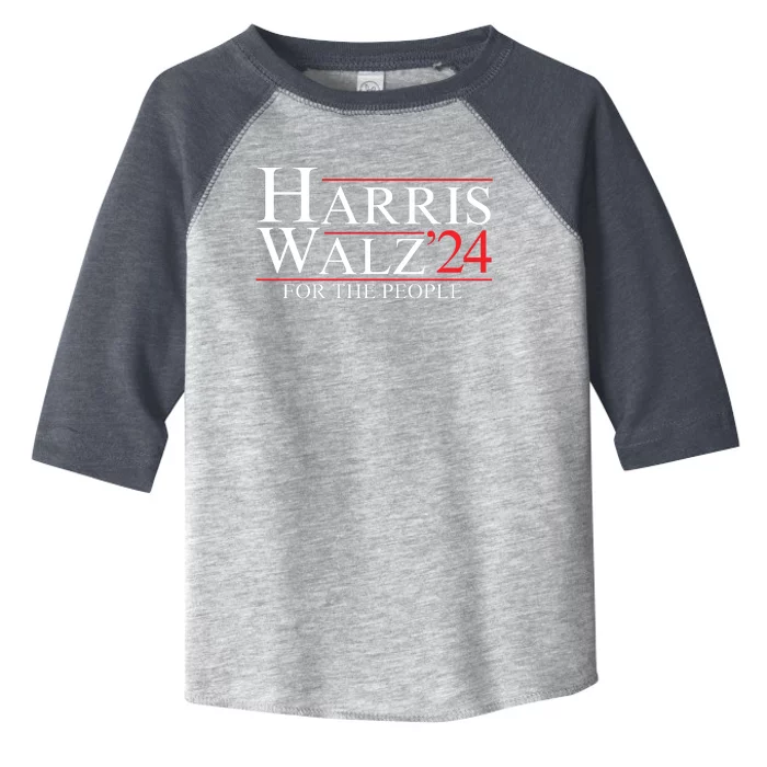 Harris Walz 2024 Kamala Harris For The People Madam Tim Walz President Harris Toddler Fine Jersey T-Shirt