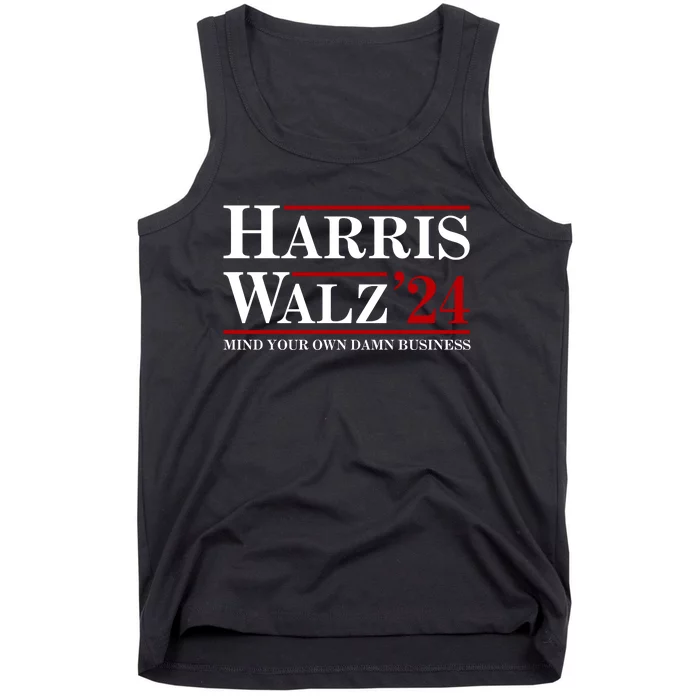 Harris Walz 2024 Mind Your Own Damn Business Tank Top