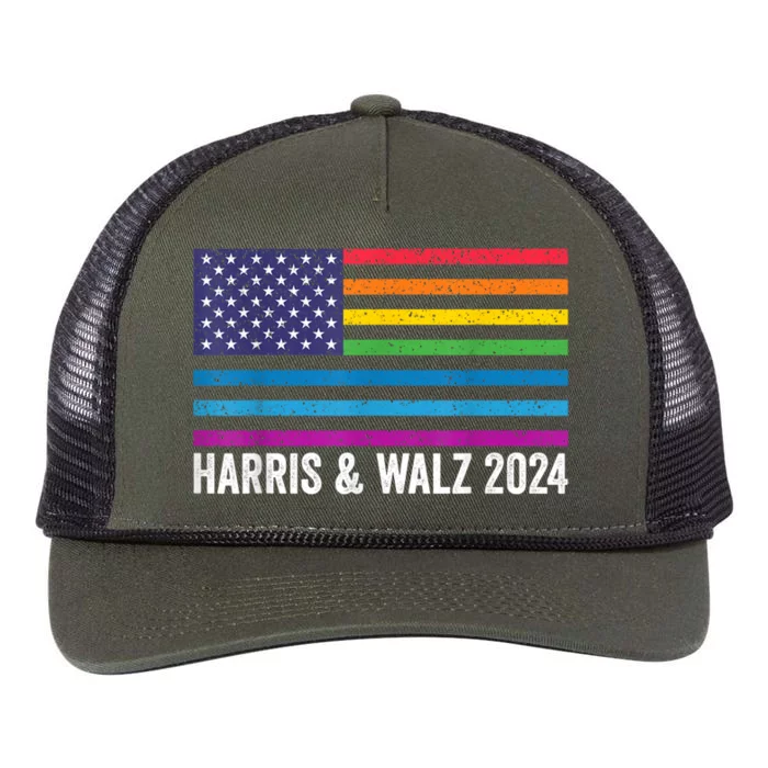 Harris Waltz 2024 Election Kamala Harris Tim Waltz 2024 Retro Rope Trucker Hat Cap