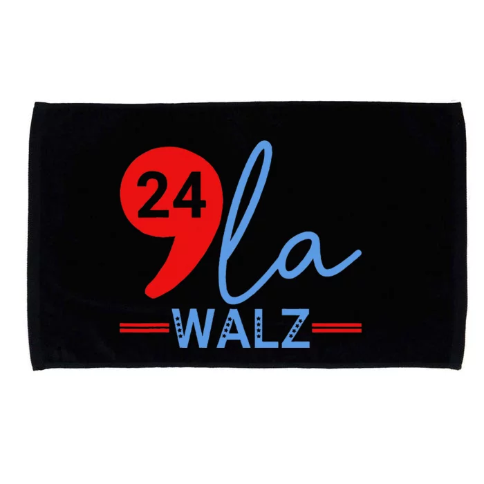 Harris Walz 2024 President Comma La Funny Microfiber Hand Towel