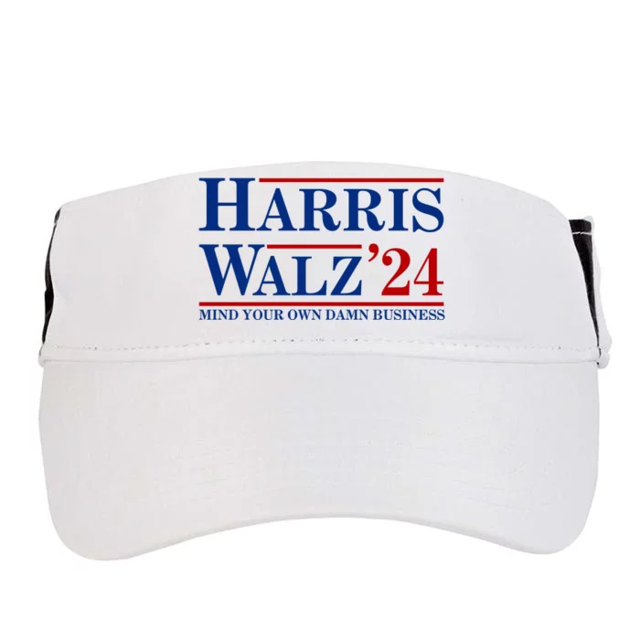 Harris Walz 2024 Mind Your Own Damn Business Adult Drive Performance Visor