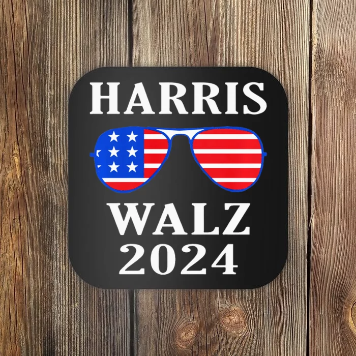 Harris Walz 2024 Kamala Harris American Flag Coaster