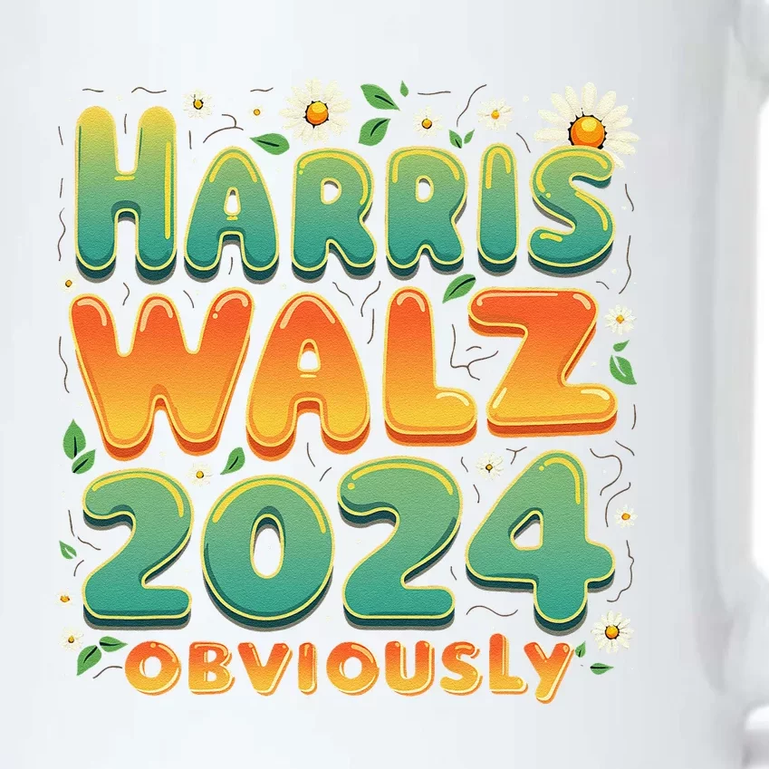 Harris Walz 2024 Obviously Kamala Harris 2024 Support Kamala Black Color Changing Mug