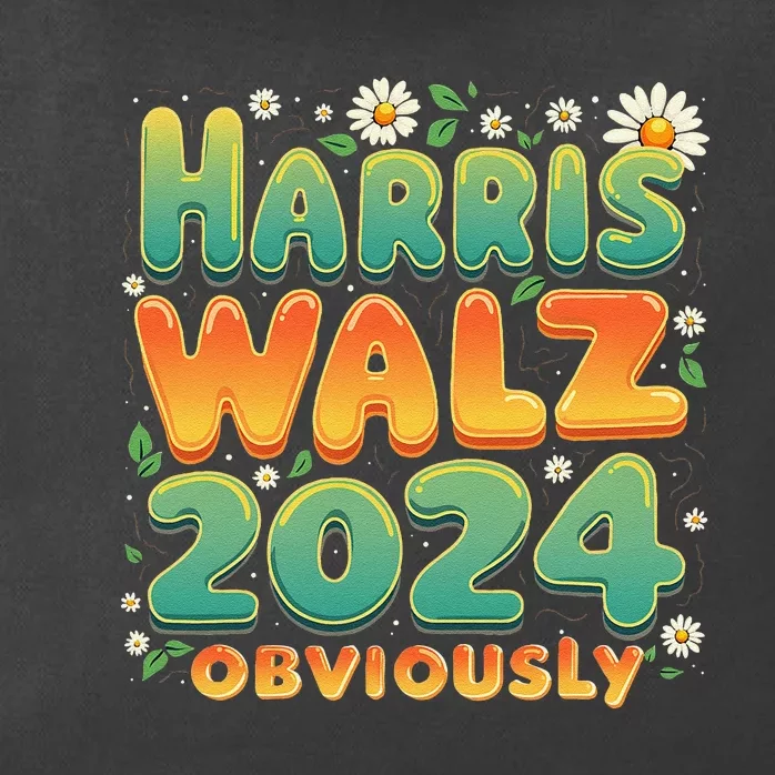 Harris Walz 2024 Obviously Kamala Harris 2024 Support Kamala Zip Tote Bag