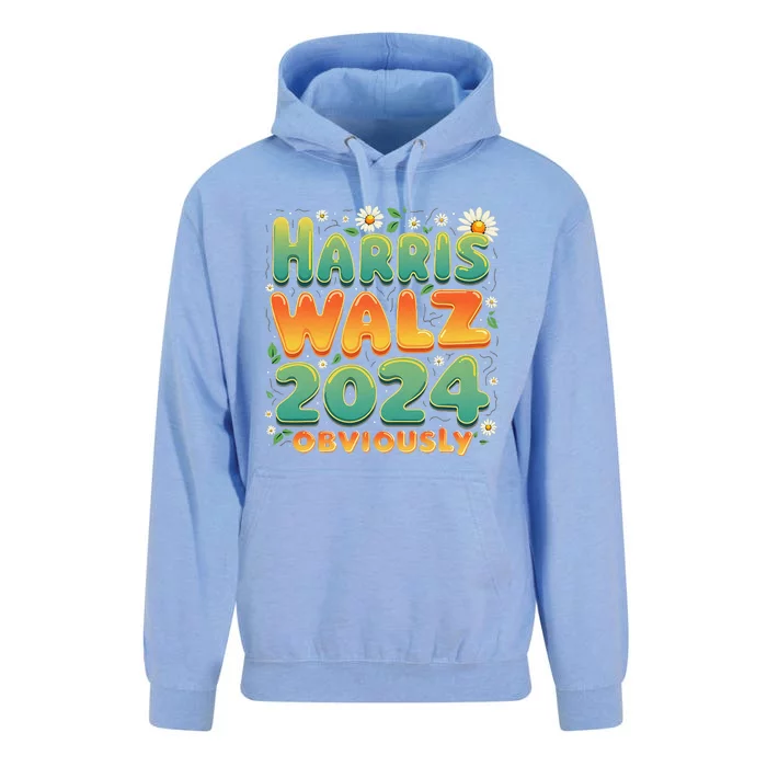 Harris Walz 2024 Obviously Kamala Harris 2024 Support Kamala Unisex Surf Hoodie